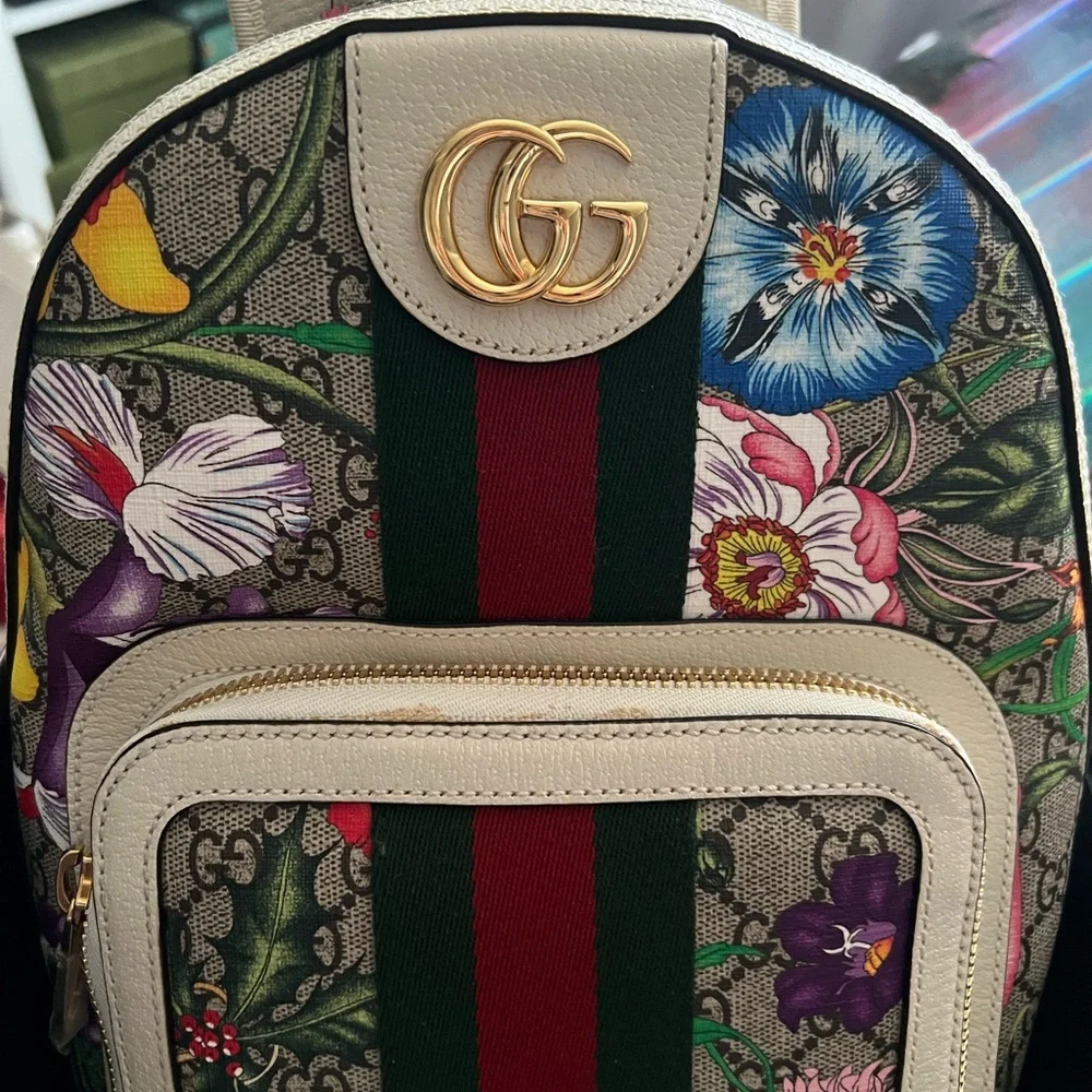 Authentic Gucci floral back price firm